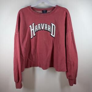 Charles River Harvard Burgundy Pullover Sweatshirt Size Large Streetwear Casual